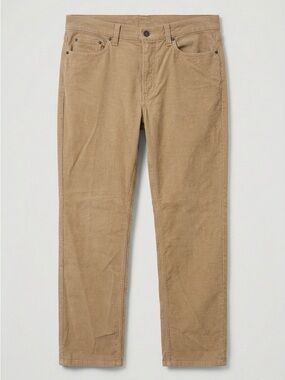 L.L. Bean Women's Straight Leg Corduroy Jeans in Tan